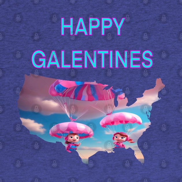 Galentines day parachute gift by sailorsam1805